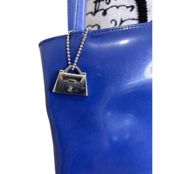 Jeanne Lottie Women's Handbag Purse Minimalist Purple Ombre Shiny - Picture 3 of 8